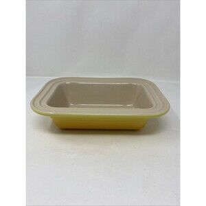 Le Creuset Heritage Stoneware Loaf Pan /Terrine/Baker Yellow 9.5"